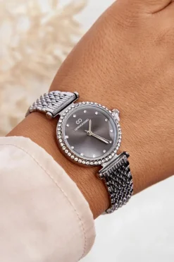 New Zegarek Damski Na Bransolecie Giorgio & Dario GDM3771 Srebrny Zegarki