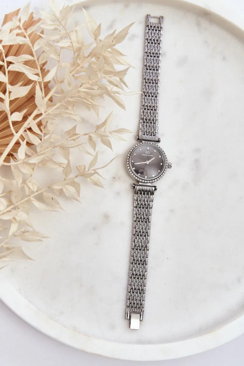 New Zegarek Damski Na Bransolecie Giorgio & Dario GDM3771 Srebrny Zegarki