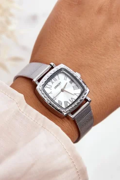 Zegarki>Ernest Zegarek Damski Na Bransolecie E97337 Srebrny