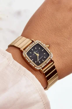 Zegarki>Giorgio&Dario Zegarek Damski Wodoszczelny Giorgio & Dario GDM5240 Złoty - Czarna Tarcza