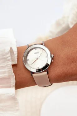 Zegarki>Ernest Zegarek Damski Z Beżowym Paskiem E62035L