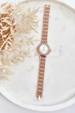 Zegarki>Giorgio&Dario Zegarek Damski Z Cyrkoniami Na Bransolecie Giorgio & Dario GDM3411 Różowe Złoto