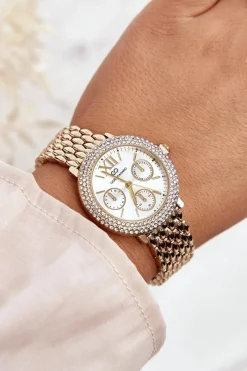 Sale Giorgio&Dario Zegarek Damski Zdobiony Cyrkoniami Giorgio & Dario GDM3028 Złoty