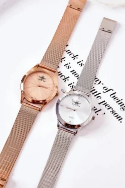 Zegarki>Michael John Zegarek Na Bransolecie Mesh Srebrny