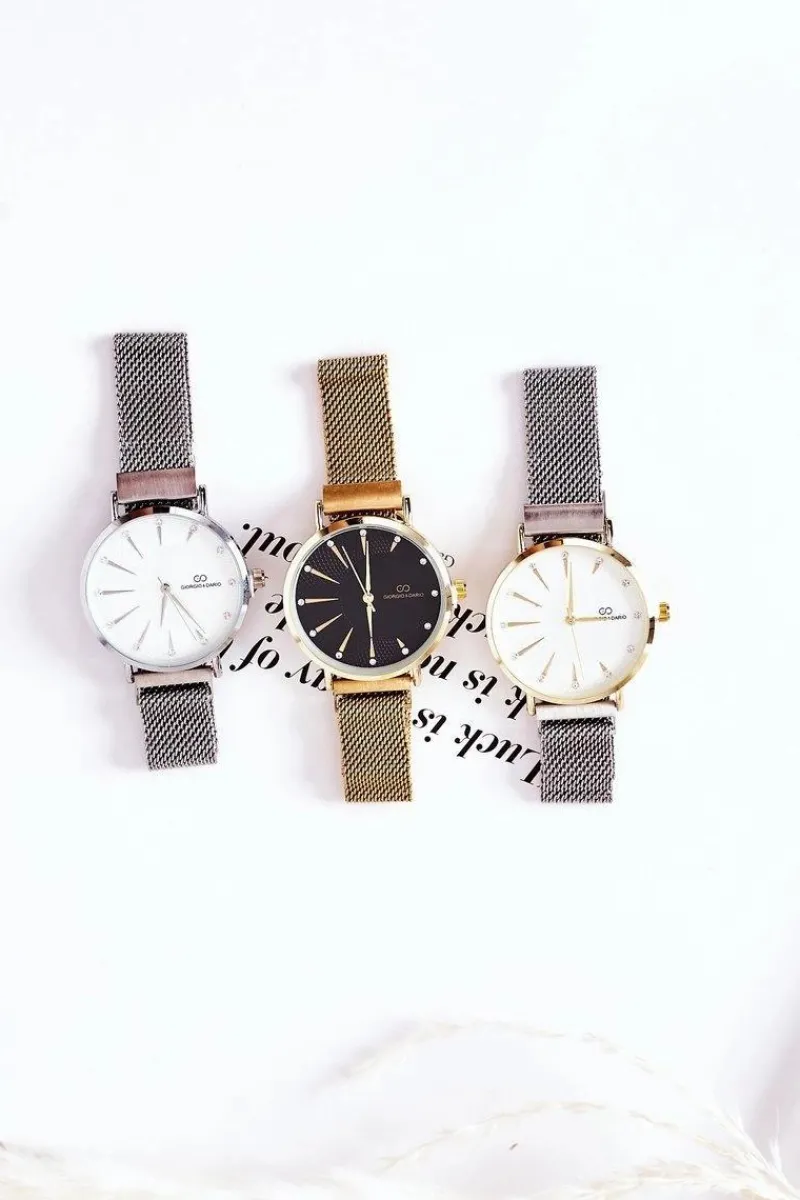 Best Giorgio&Dario Zegarek Na Bransolecie Mesh Złoty