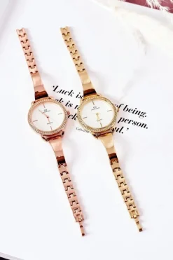 New Giorgio&Dario Zegarek Na Bransolecie Z Cyrkoniami Giorgio & Dario Różowe Złoto