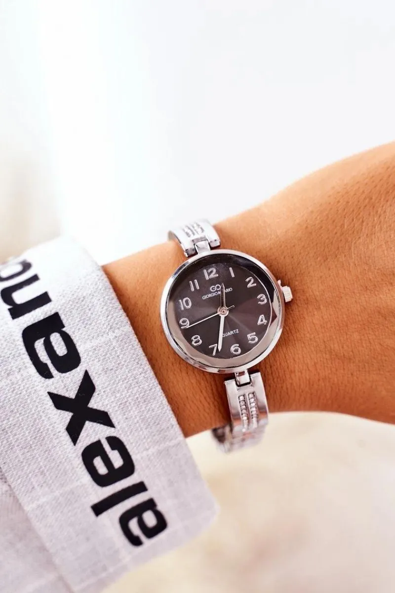 Online Giorgio&Dario Zegarek Na Bransolecie Z Cyrkoniami Giorgio & Dario Srebrny