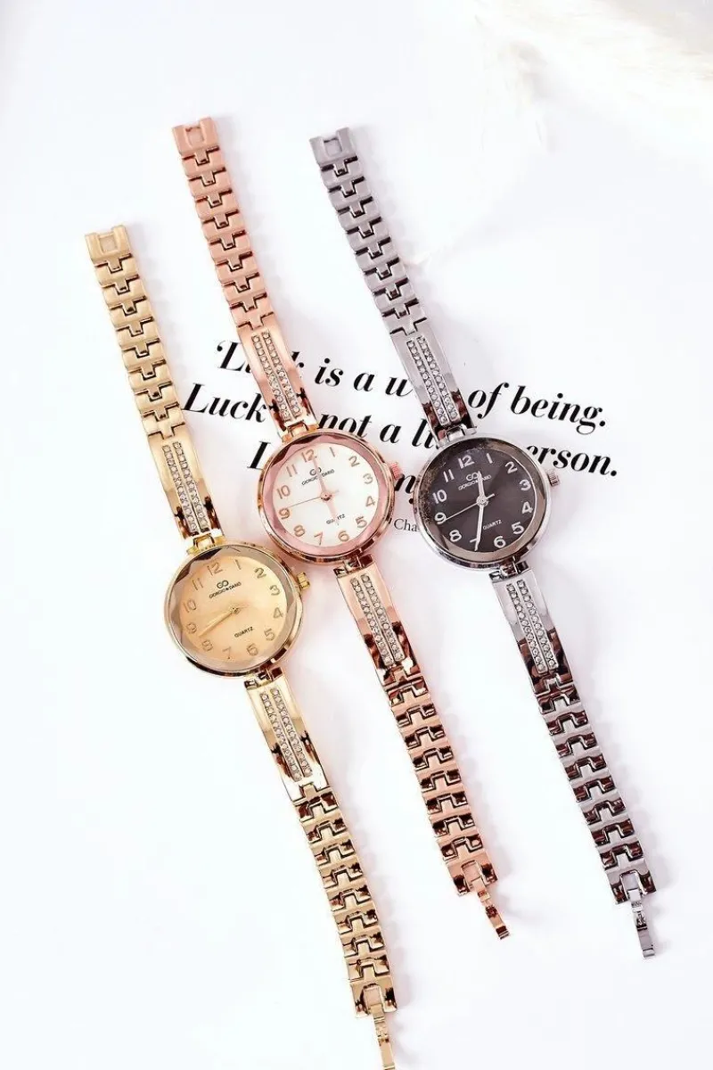 Online Giorgio&Dario Zegarek Na Bransolecie Z Cyrkoniami Giorgio & Dario Srebrny