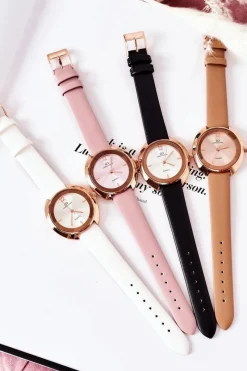 Sale Giorgio&Dario Zegarek Na Skórzanym Pasku Czarny