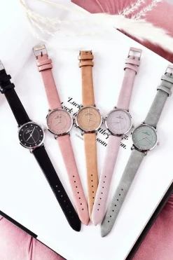 New Giorgio&Dario Zegarek Na Skórzanym Pasku Beżowy