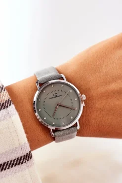 Zegarki>Giorgio&Dario Zegarek Na Skórzanym Pasku Miętowy