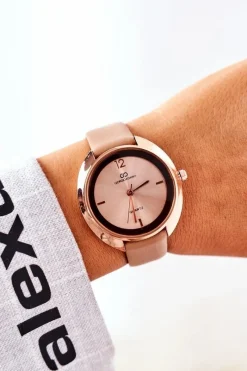 Discount Giorgio&Dario Zegarek Na Skórzanym Pasku Camel