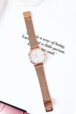 Zegarki>Michael John Zegarek Z Brokatową Tarczą Różowe Złoto