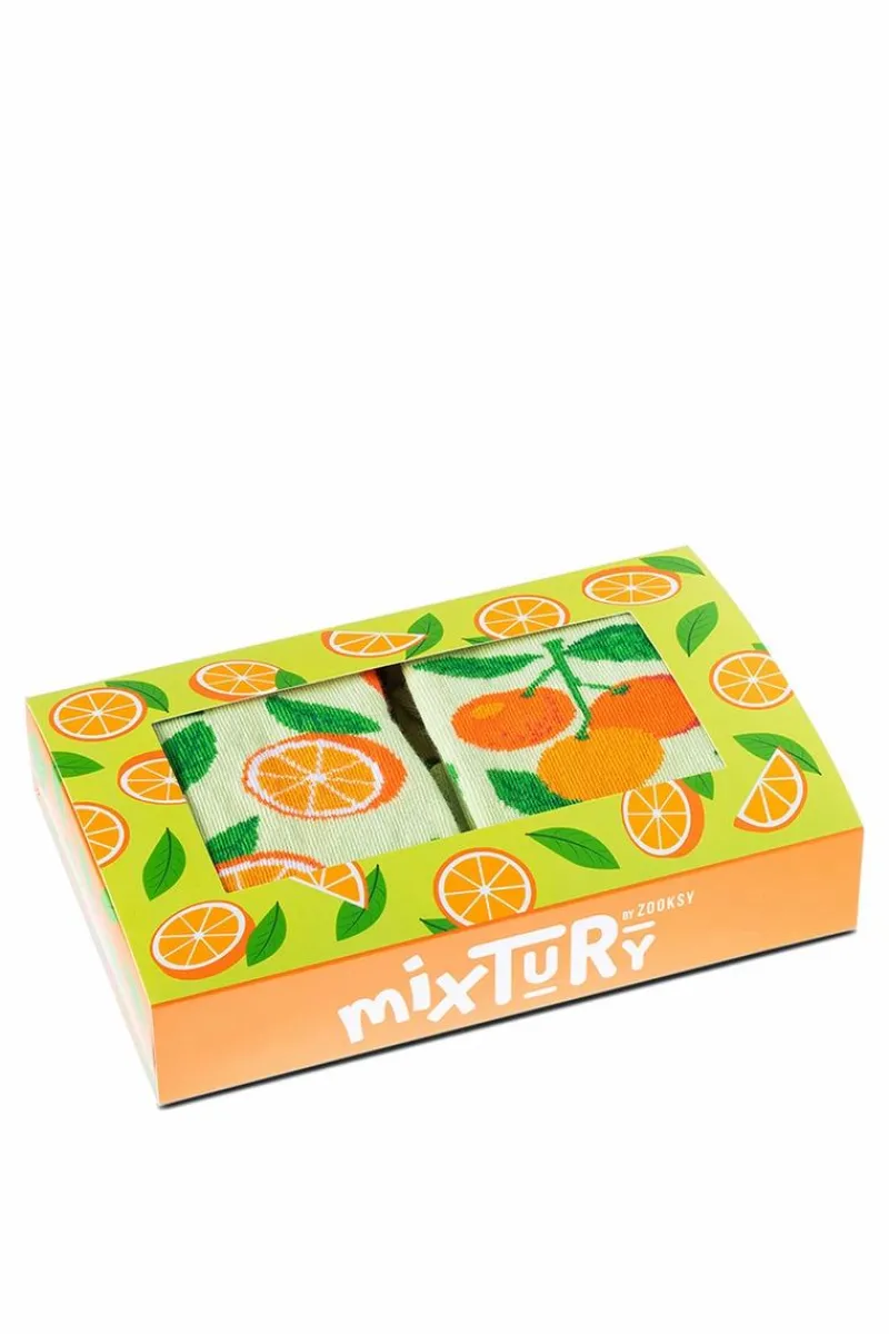 Skarpetki|Skarpetki>ZOOKSY/RAINBOW SOCKS Zestaw Dziecięce Skarpetki Zooksy mixTURY Pomarańczowe 2 Pary