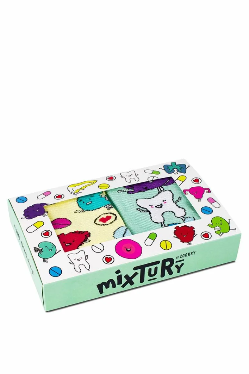 Outlet Zestaw Dziecięce Skarpetki Zooksy mixTURY Organsy 2 Pary Skarpetki|Skarpetki