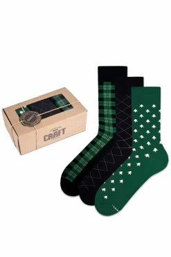 Sale Zestaw Klasycznych Skarpetek Zooksy Craft Leśny Mech Skarpetki|Skarpetki