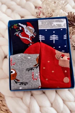 Skarpetki|Skarpetki>COSAS Zestaw Męskich Świątecznych Skarpetek Mix 2