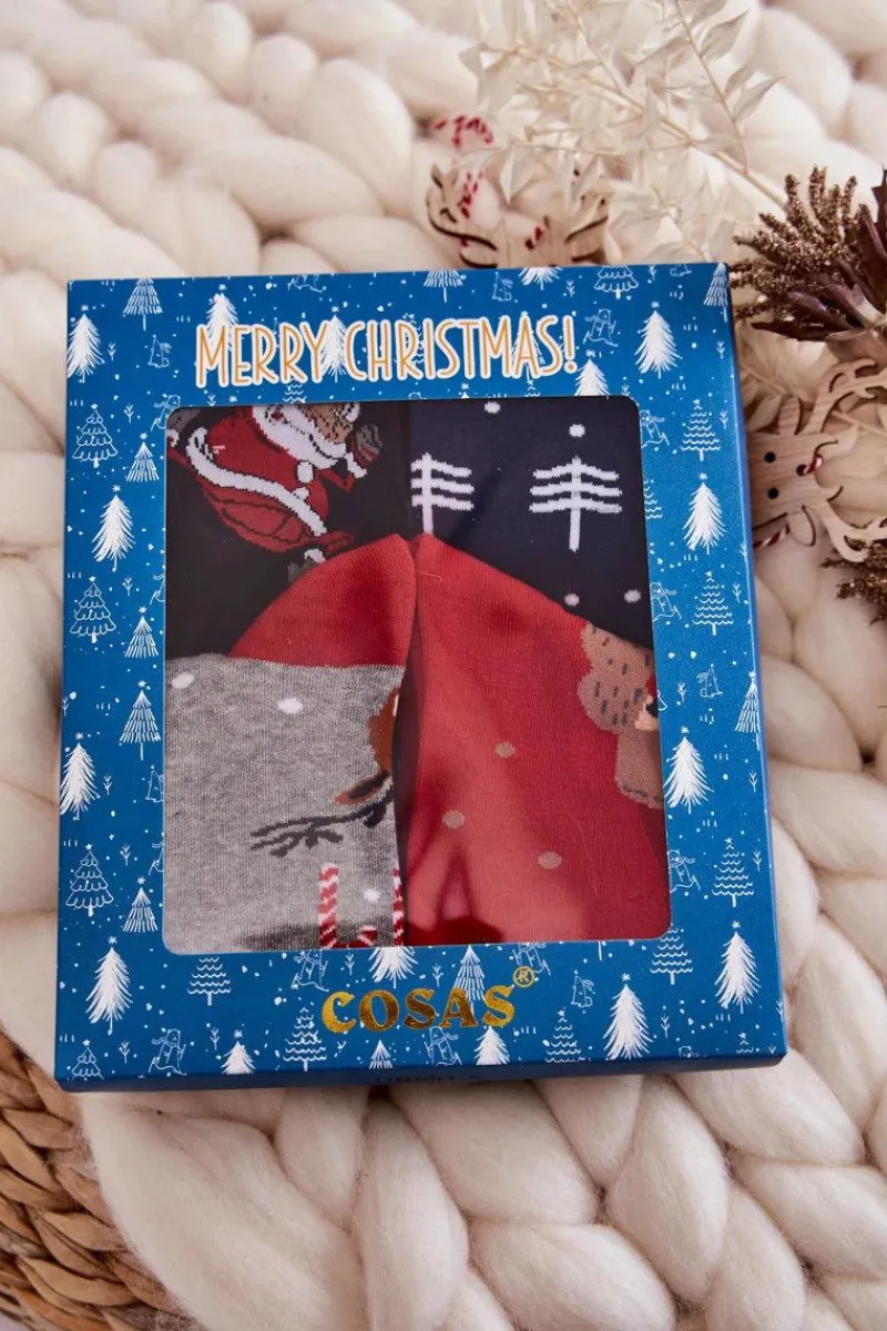 Skarpetki|Skarpetki>COSAS Zestaw Męskich Świątecznych Skarpetek Mix 2