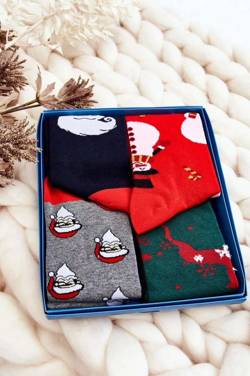 Outlet Zestaw Męskich Świątecznych Skarpetek Mix 1 Skarpetki|Skarpetki