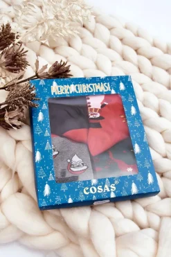 Outlet Zestaw Męskich Świątecznych Skarpetek Mix 1 Skarpetki|Skarpetki