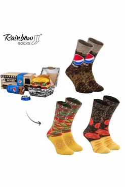 Skarpetki|Skarpetki>ZOOKSY/RAINBOW SOCKS Zestaw Skarpetki Food Truck Z Pepsi x Rainbow Socks 3 Pary Wielokolorowy