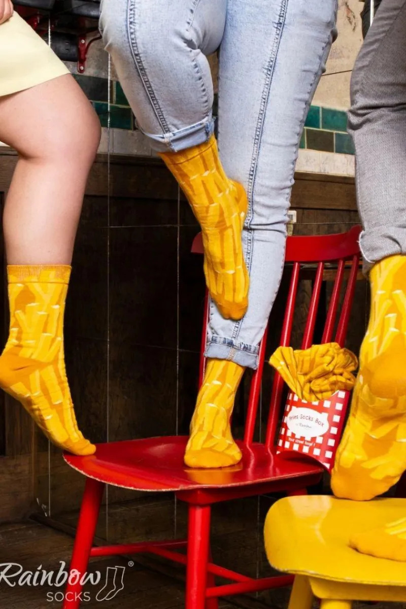 New ZOOKSY/RAINBOW SOCKS Zestaw Skarpetki Rainbow Socks Frytki 2 Pary