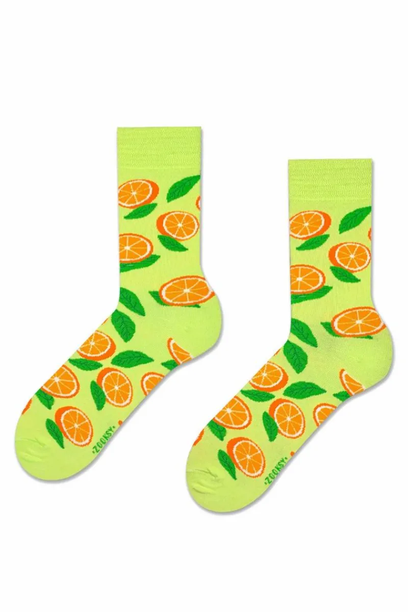 Discount Zestaw Skarpetki Zooksy mixTURY Pomarańcze 2 Pary Skarpetki|Skarpetki