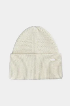 Discount Zimowa Czapka Damska WAW24ACAPF447-11S Biała Okrycia Głowy